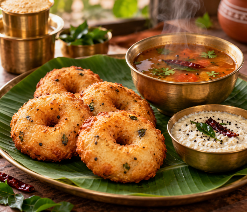Medu Vada with Rasam​